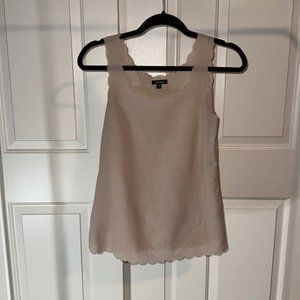 Scalloped dressy blouse